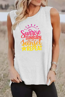 Sunrise Sunburn Sunset Repeat Tank