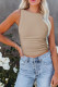 Sleeveless Knitting Plain Slim Vest Tank Top 