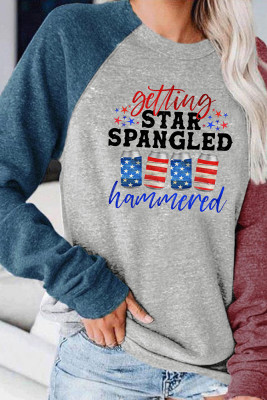 Star Spangled Hammered Beer Long Sleeve Top