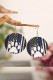American Flag Print PU Earrings MOQ 5pcs