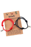 Dinosaur Cord Knit Couple Bracelet MOQ 5pcs