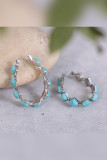 Diamond Turquoise Ring Earrings MOQ 5pcs