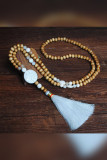Colorful Beads and Tassle Pendant