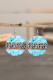 Cow MAMA Print Leather Earrings 