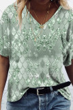 Fish Scale Glitter Short SLeeves Top 