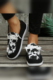 Western Cow Print Slip On Shoes