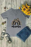 Rainbow Leopard Mama Graphic Tee