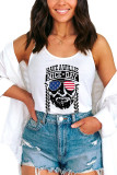 Independence Day American Flag Tank Top  