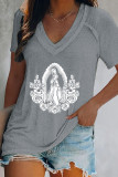 Mother Mary Print Graphic Tee