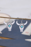 Turquoise Bull Earrings MOQ 5pcs