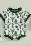 Cactus and Animals Print Baby Romper 