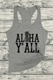 Aloha Y'all Graphic Tank Top