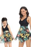 Twisted Printed Tankini Top With Bottom Mother And Me Tankini Set