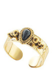 Open Stone And Steel Ring MOQ 5pcs