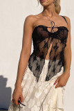 Full Lace Bandeau Tank Top