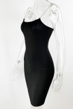 Plain Sequin Strap Cami Bodycon Dress