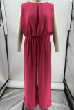 Backless Plain ONe Piece Jumpsuit 