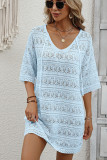 Hollow Out Beach Dress Cover Up 