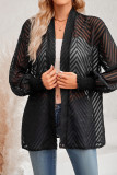 Front Open Jacquard Outerwear