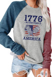 We The People 1776 American Flag Long Sleeve Top