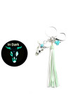 Neon Bull Skull Tassels Keychain MOQ 3pcs