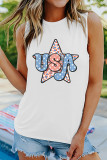 Independence Day USA Star Graphic Tank Top