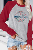 Letter Print Graphic Long Sleeve Top