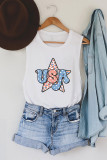 Independence Day USA Star Graphic Tank Top