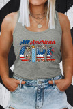 All American Girl Sleeveless Graphic Tank Top