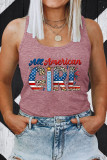 All American Girl Sleeveless Graphic Tank Top