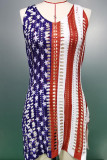 Independence Day  America Eyelet Beach Cover Up