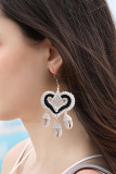 Cords Heart Shells Earrings MOQ 5pcs