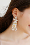 Bride Letter Beads Earrings MOQ 5pcs