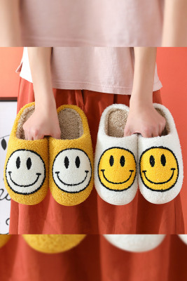 Smile Unisex Fluffy Slippers