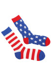 Independence Day  America Flag Stripes Socks 