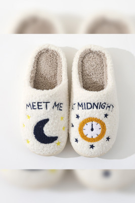 Meet Me At Midnight Fluffy Slippers