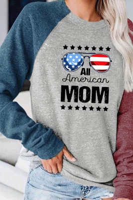 All American Mom Graphic Long Sleeve Top