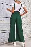 Green Adjustable Overall Pants 