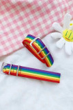 Rainbow Knit Buckle Necklace MOQ 5pcs