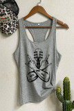 Rock And Roll Graphic Tank Top