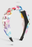 Rhinestone Tie Dye Twisted Headband MOQ 3pcs