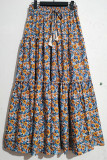 High Waist Tiered FLoral Skirt Dress 