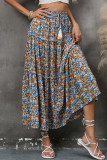 High Waist Tiered FLoral Skirt Dress 