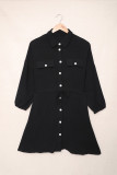 Black Tunic Shirt Dress