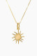 Gold Chain Sunflower Necklace