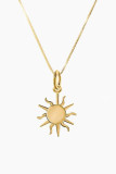 Gold Chain Sunflower Necklace