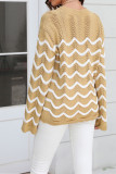 Scallop Crochet Knit Pullover Sweaters