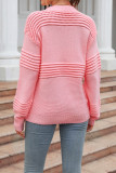 Plain Crochet Knit Pullover Sweater