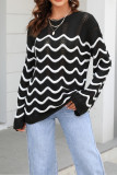 Scallop Crochet Knit Pullover Sweaters