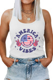 Independence Day Vibes Graphic Tank Top